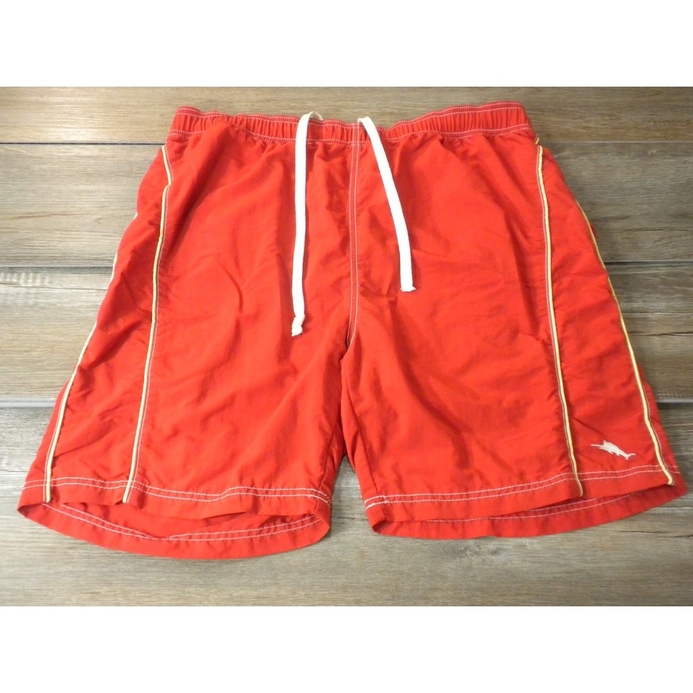 Tommy Bahama Relax Swim Trunks L Red Road To Chillville Mesh Lined Marlin Resort